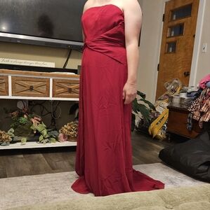 Cranberry prom dress